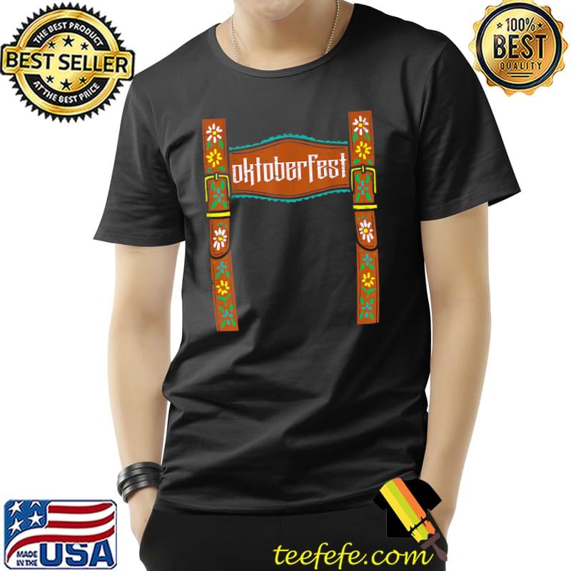 Oktoberfest Lederhosen Costume Cute German Bavarian T-Shirt