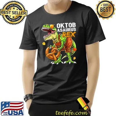 Oktoberfest T Rex Lederhosen Dinosaur Bavarian Costume T-Shirt