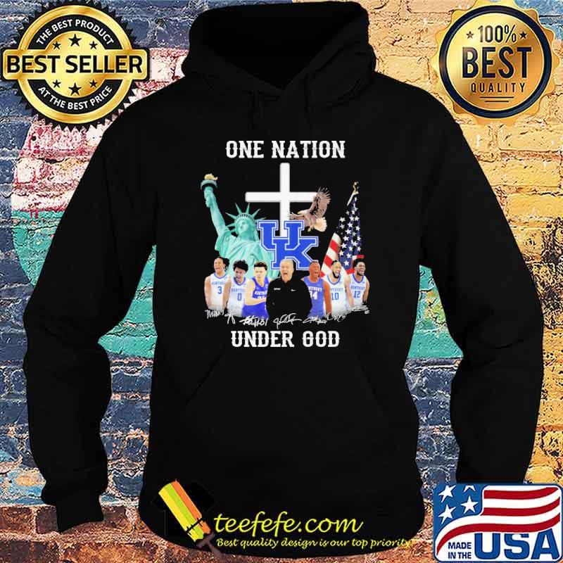 One nation Kentucky Wildcats under god signatures s Hoodie One nation Kentucky Wildcats under god signatures s Hoodie