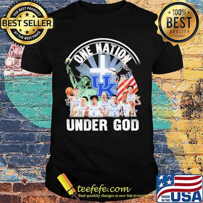 One nation under god Kentucky Wildcats signatures shirt