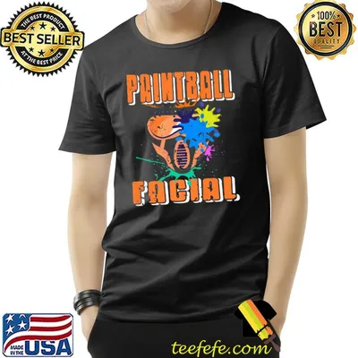 Paintball Facial Watercolor Paintball Player Present T-Shirt