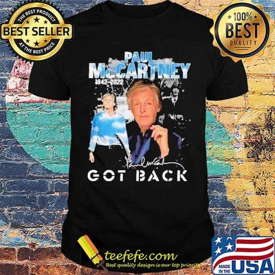 Paul McCartney Got Back Signature 2022 Shirt
