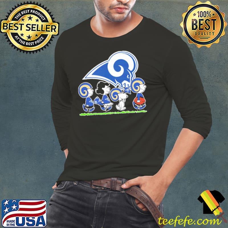 Peanuts Snoopy Football team NFL with the los angeles rams s Long Sleeve Tee Peanuts Snoopy Football team NFL with the los angeles rams s Long Sleeve Tee