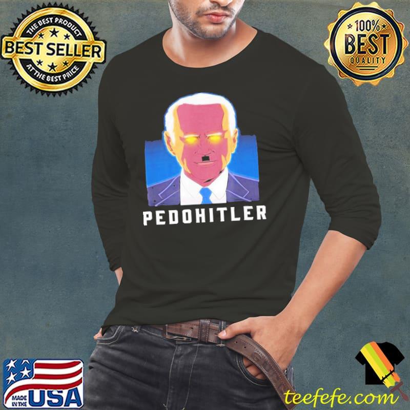 Pedohitler antI Biden funny art classic s Long Sleeve Tee Pedohitler antI Biden funny art classic s Long Sleeve Tee