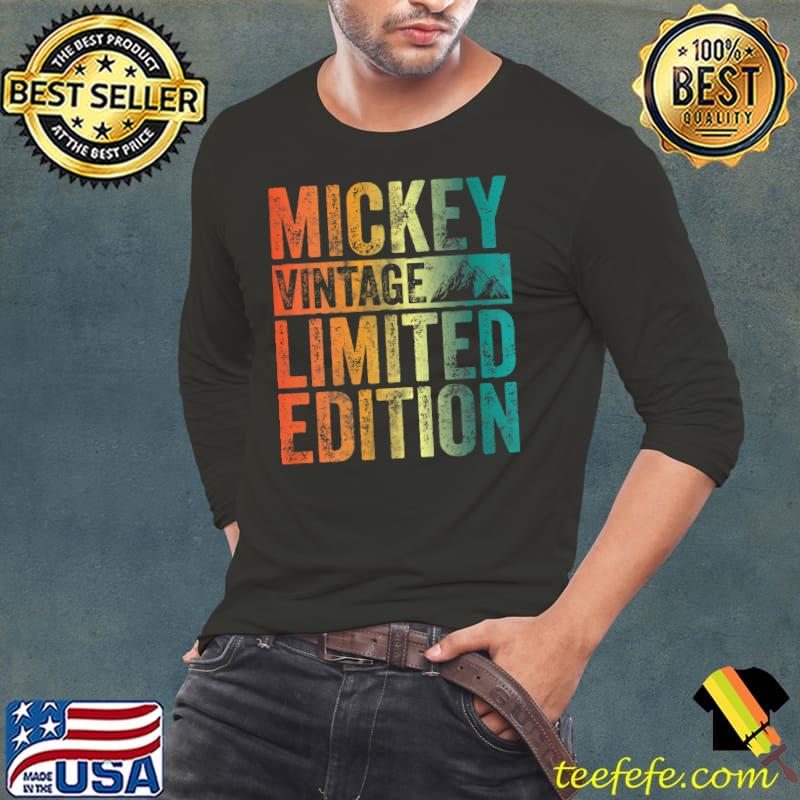Personalized Name Mickey Vintage Limited Edition T-Shirt Long Sleeve Tee Personalized Name Mickey Vintage Limited Edition T-Shirt Long Sleeve Tee