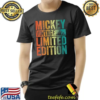 Personalized Name Mickey Vintage Limited Edition T-Shirt