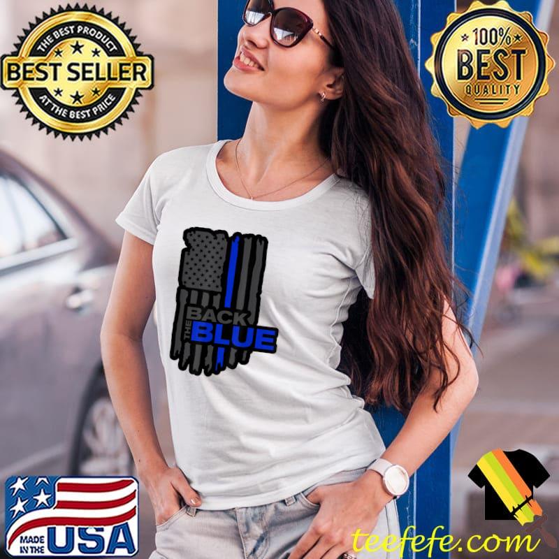 Police Lives Matters Blue Lives Matter American Flag T-Shirt Ladies Tee Police Lives Matters Blue Lives Matter American Flag T-Shirt Ladies Tee