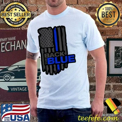 Police Lives Matters Blue Lives Matter American Flag T-Shirt