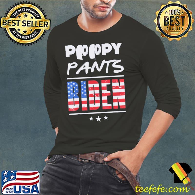 Poopypants antI Biden Trump 2024 president election classic s Long Sleeve Tee Poopypants antI Biden Trump 2024 president election classic s Long Sleeve Tee