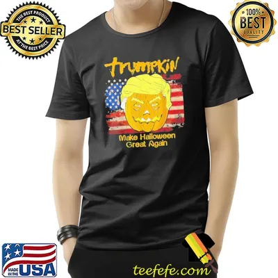 Pretty trumpkin funny trumps us vintage flag maga halloween trending shirt