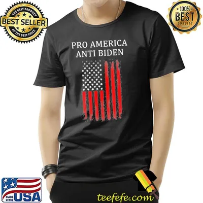 Pro America antI Biden antI Joe Biden American flag shirt