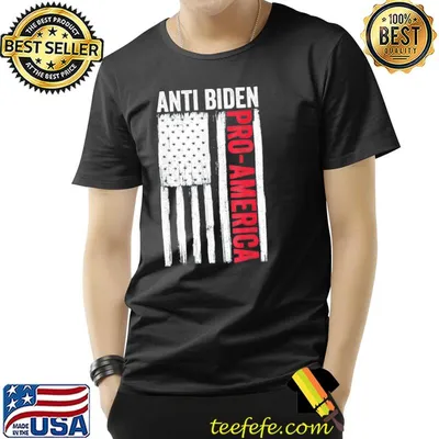 Pro America antI Biden flag usa impeach Joe Biden 2024 vote shirt
