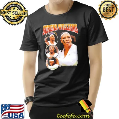 Professional tennis player serena williams vintage sport shirt