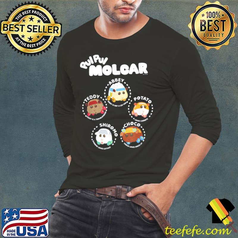 PuI puI molcar Guinea pig textbook portraits s Long Sleeve Tee PuI puI molcar Guinea pig textbook portraits s Long Sleeve Tee