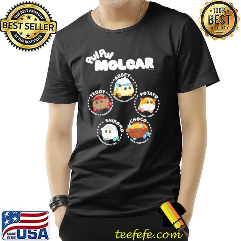 PuI puI molcar Guinea pig textbook portraits shirt