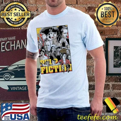 Pulp fiction poster tarantino 90s meme trending shirt