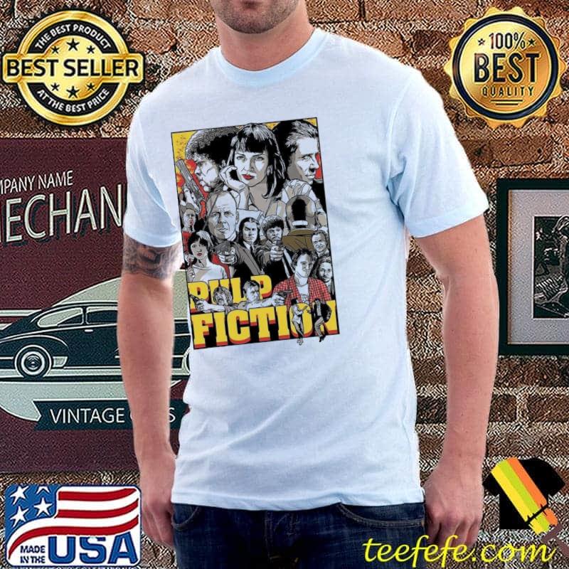 Pulp fiction poster tarantino 90s meme trending shirt