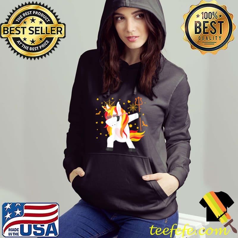 Pumpkin Unicorn Halloween Dabbing T-Shirt Hoodie Pumpkin Unicorn Halloween Dabbing T-Shirt Hoodie