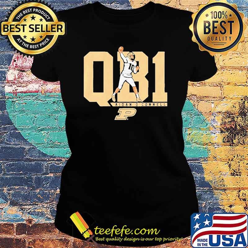 Purdue Football Aidan O’connell QB1 Shirt Ladies tee Purdue Football Aidan O’connell QB1 Shirt Ladies tee