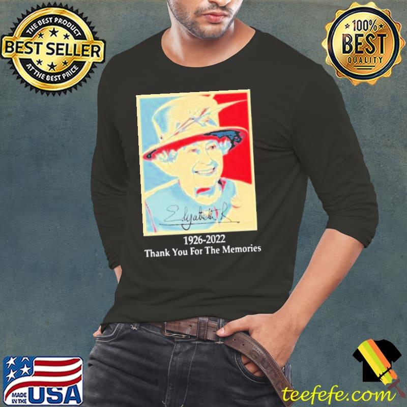 Queen elizabeth iI tthank you for the memories 19262022 signature trending classic s Long Sleeve Tee Queen elizabeth iI tthank you for the memories 19262022 signature trending classic s Long Sleeve Tee