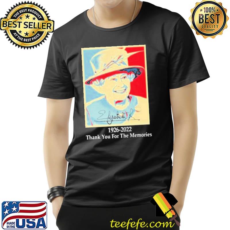 Queen elizabeth iI tthank you for the memories 19262022 signature trending classic shirt Queen elizabeth iI tthank you for the memories 19262022 signature trending classic shirt