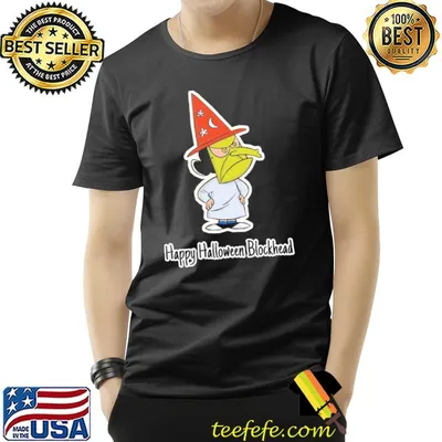 Queen of halloween happy halloween blockhead shirt