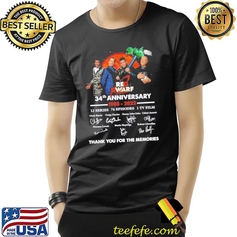 Red dwarf 34th anniversary signature cat red moon 2022 classic shirt