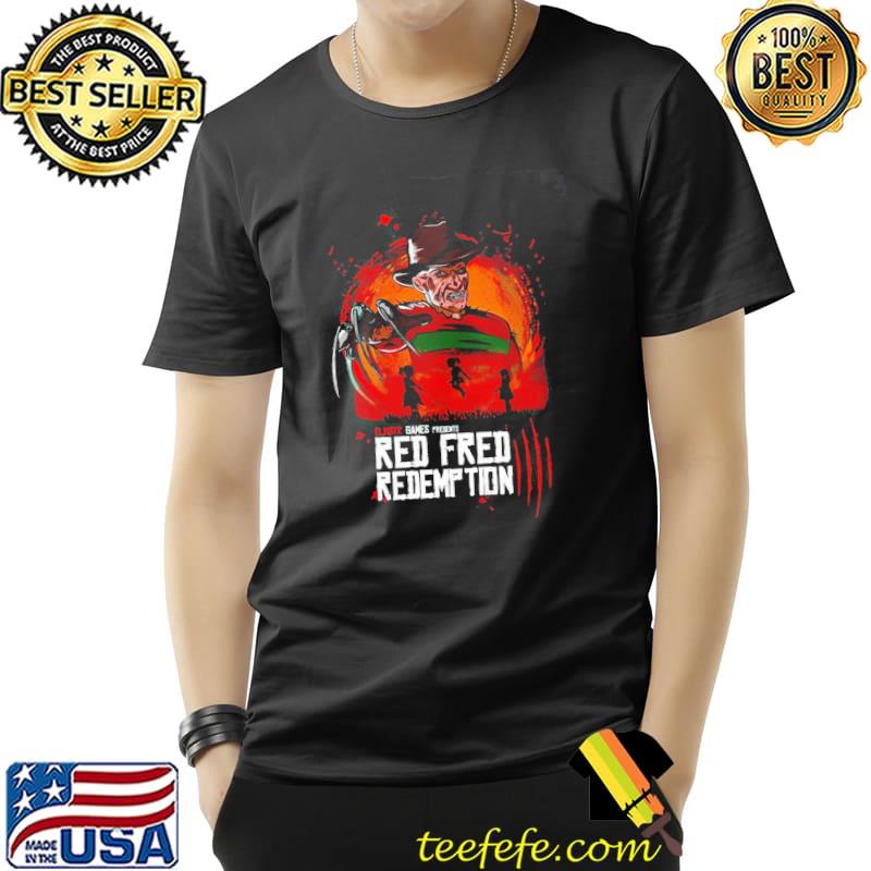 Red fred redemption freddy krueger halloween classic shirt
