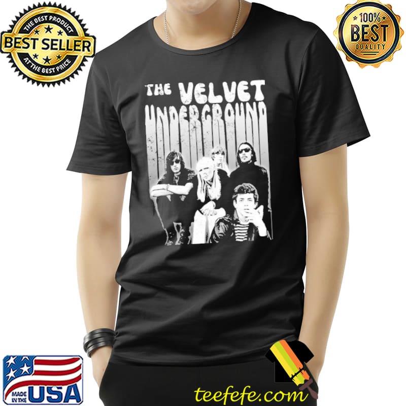 Retro black and white art the velvet underground vintage shirt