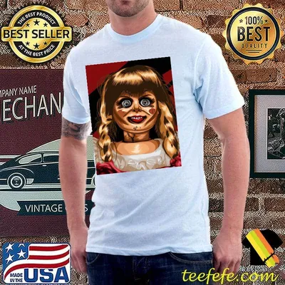 Retro horror halloween annabelle shirt
