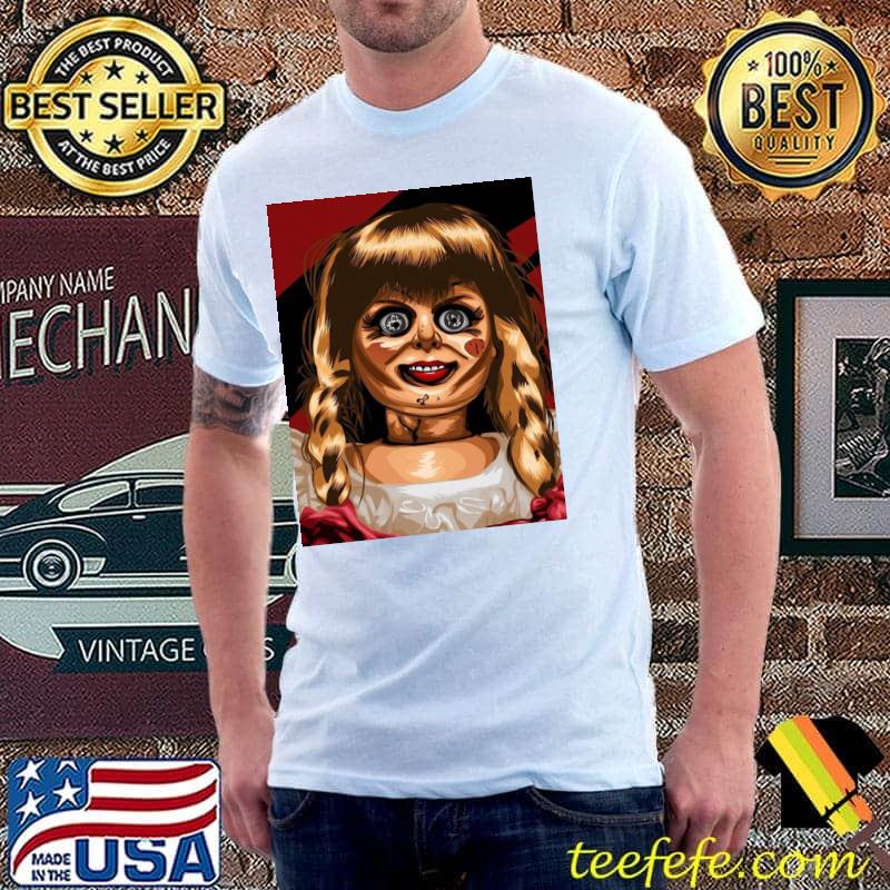 Retro horror halloween annabelle shirt