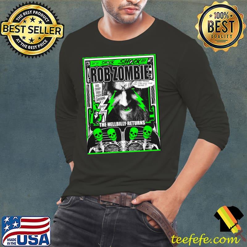 Retro vintage light blue rob dark red zombie shock music rob zombie halloween trending s Long Sleeve Tee Retro vintage light blue rob dark red zombie shock music rob zombie halloween trending s Long Sleeve Tee