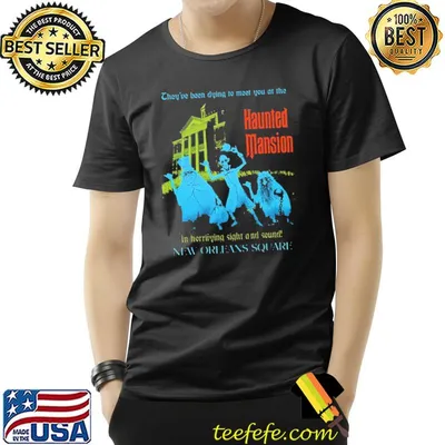 Retro vintage the haunted mansion hat box disneyland halloween trending shirt