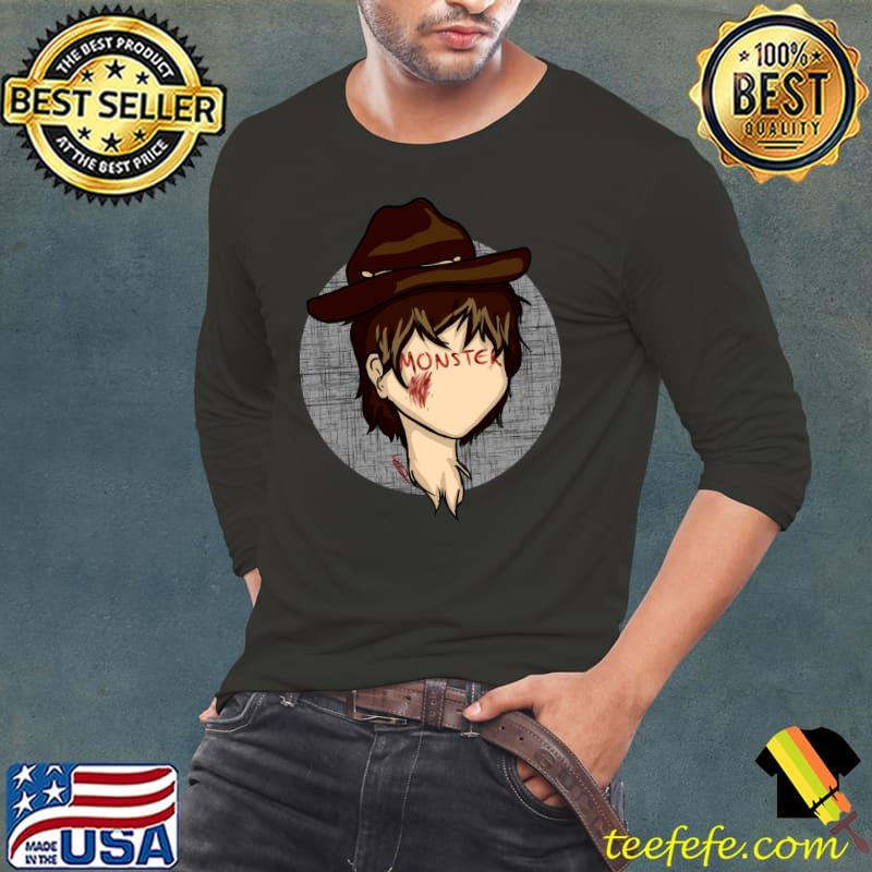 RIP CARL GRIMES PRISON T-Shirt Long Sleeve Tee RIP CARL GRIMES PRISON T-Shirt Long Sleeve Tee