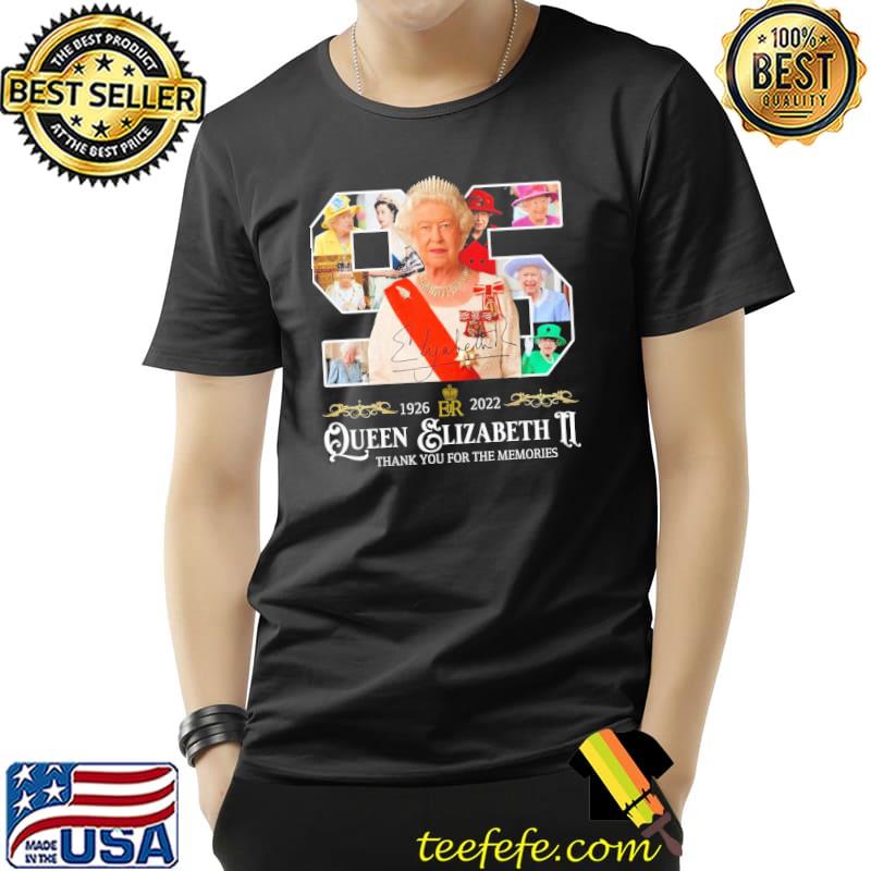 Rip queen elizabeth iI signature thank you for the memories halloween trending shirt Rip queen elizabeth iI signature thank you for the memories halloween trending shirt