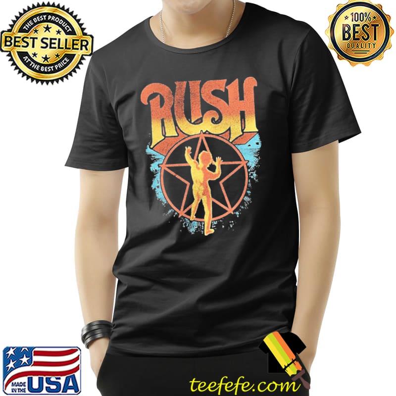 Rush band vintage retro red stars kid classic shirt