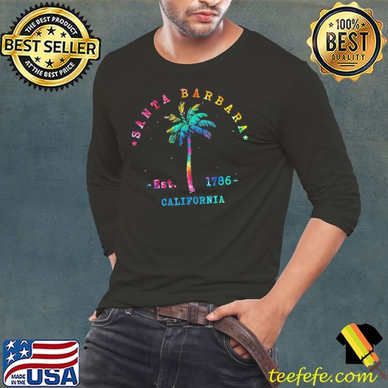 Santa barbara California palm tree s Long Sleeve Tee Santa barbara California palm tree s Long Sleeve Tee