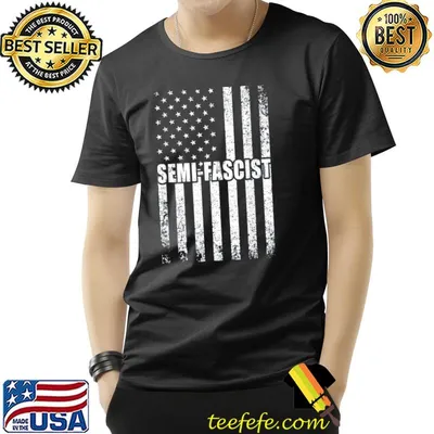 Semifascist political humor Biden quotes usa flag shirt