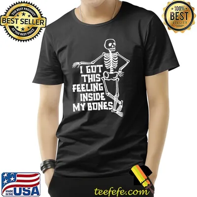 Skeleton bones pun halloween womens shirt