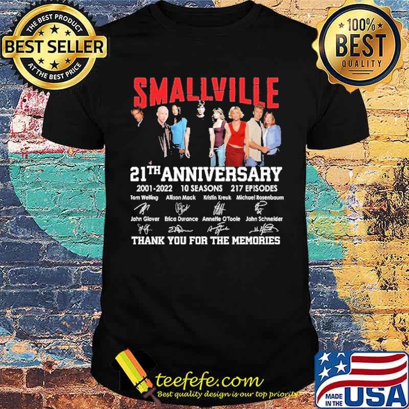 Smallville 21th Anniversary Thank You For The MEmories Shirt