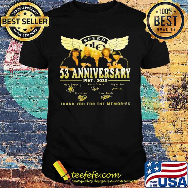 Speed Reo 53 Anniversary Thank You For The Memories Shirt