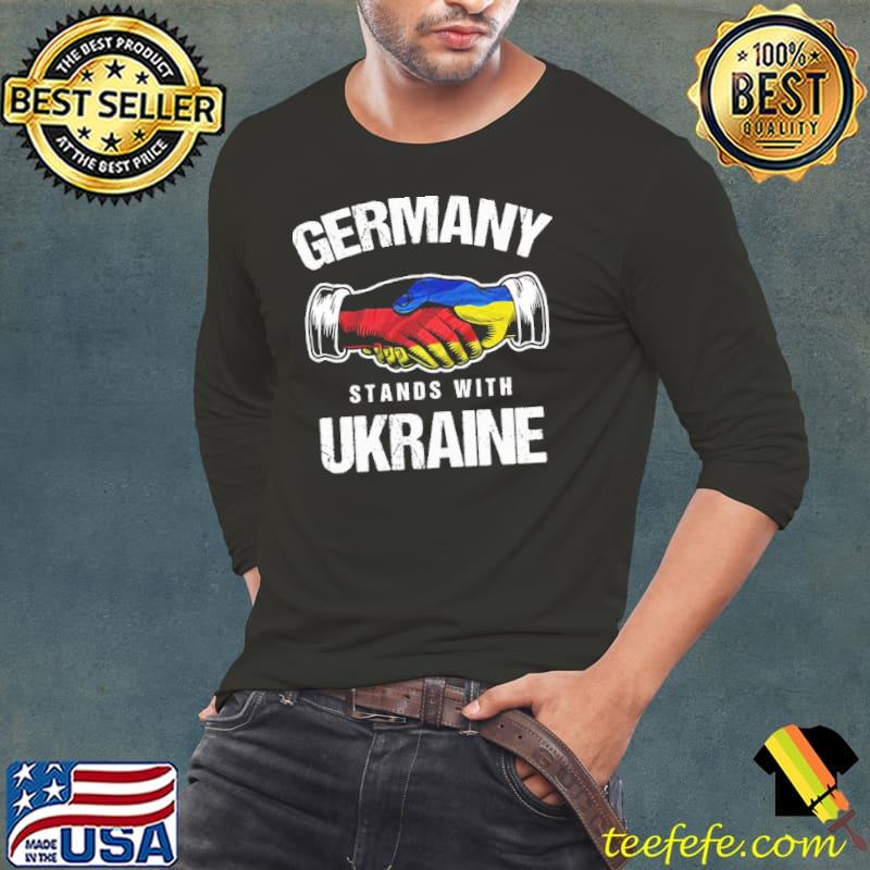 Stands with Ukraine ukrainian flag german political s Long Sleeve Tee Stands with Ukraine ukrainian flag german political s Long Sleeve Tee