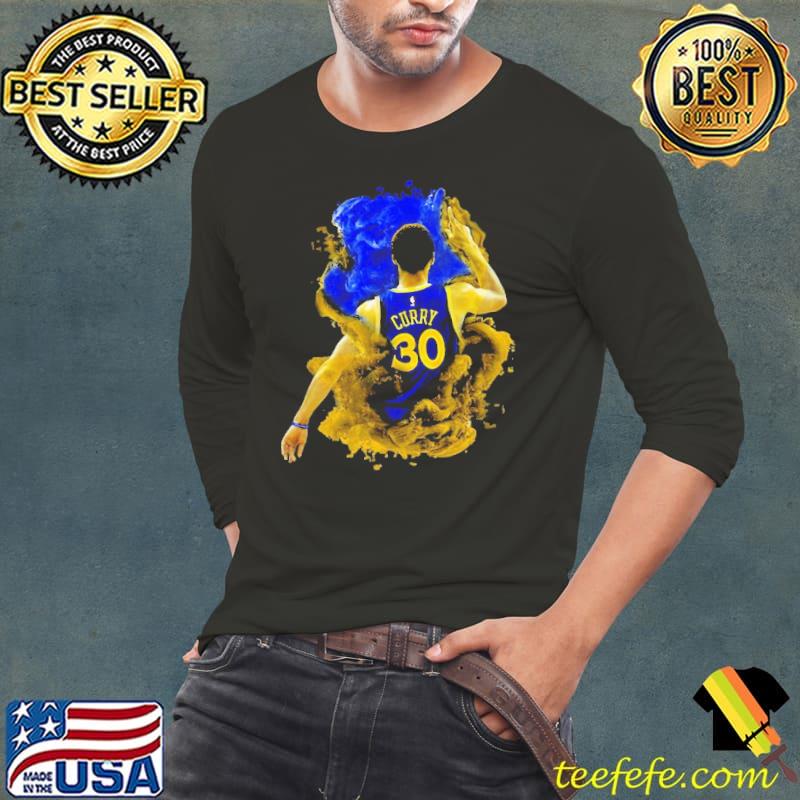 Stephen Curry Golden State Warriors Smoke Shirt Long Sleeve Tee Stephen Curry Golden State Warriors Smoke Shirt Long Sleeve Tee