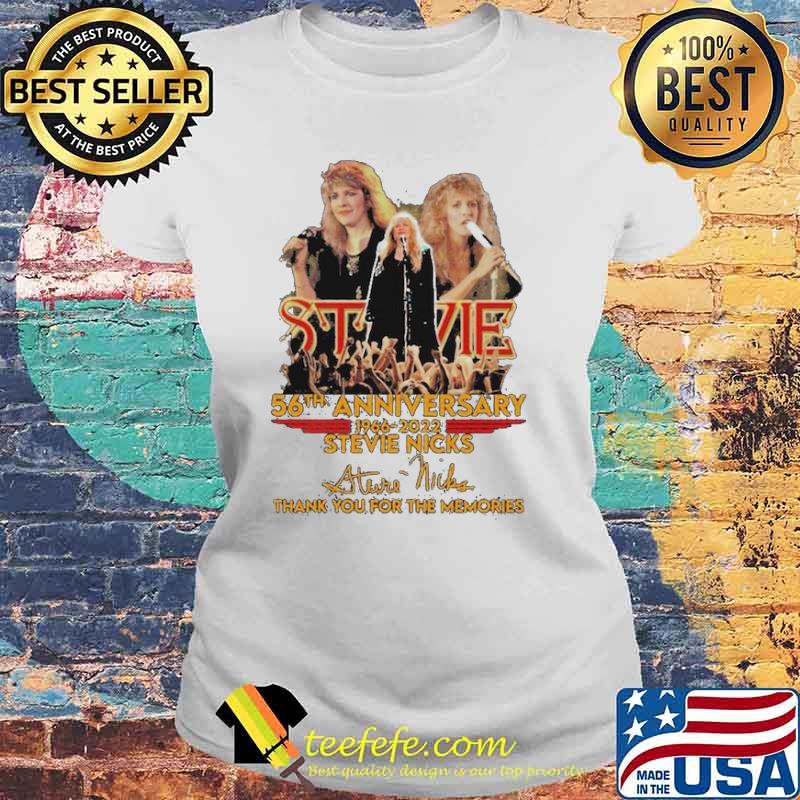 Stevie Nicks 56th Anniversary Thank For Memories Signature Shirt Laides tee Stevie Nicks 56th Anniversary Thank For Memories Signature Shirt Laides tee