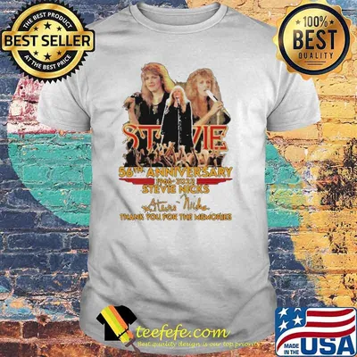 Stevie Nicks 56th Anniversary Thank For Memories Signature Shirt