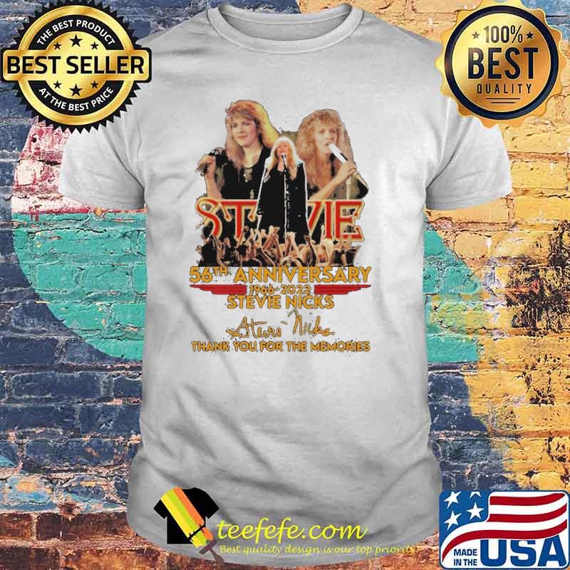 Stevie Nicks 56th Anniversary Thank For Memories Signature Shirt Stevie Nicks 56th Anniversary Thank For Memories Signature Shirt