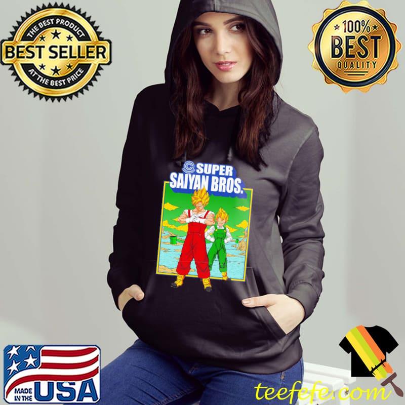 Super saiyan Bros super saiyan dragon ball x super Mario Bros classic s Hoodie Super saiyan Bros super saiyan dragon ball x super Mario Bros classic s Hoodie