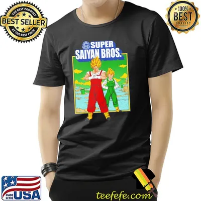 Super saiyan Bros super saiyan dragon ball x super Mario Bros classic shirt