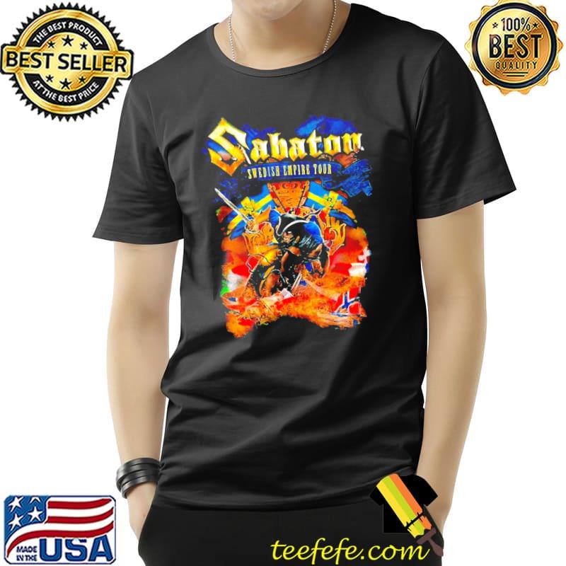 Swedish empire tour sabaton rock band shirt