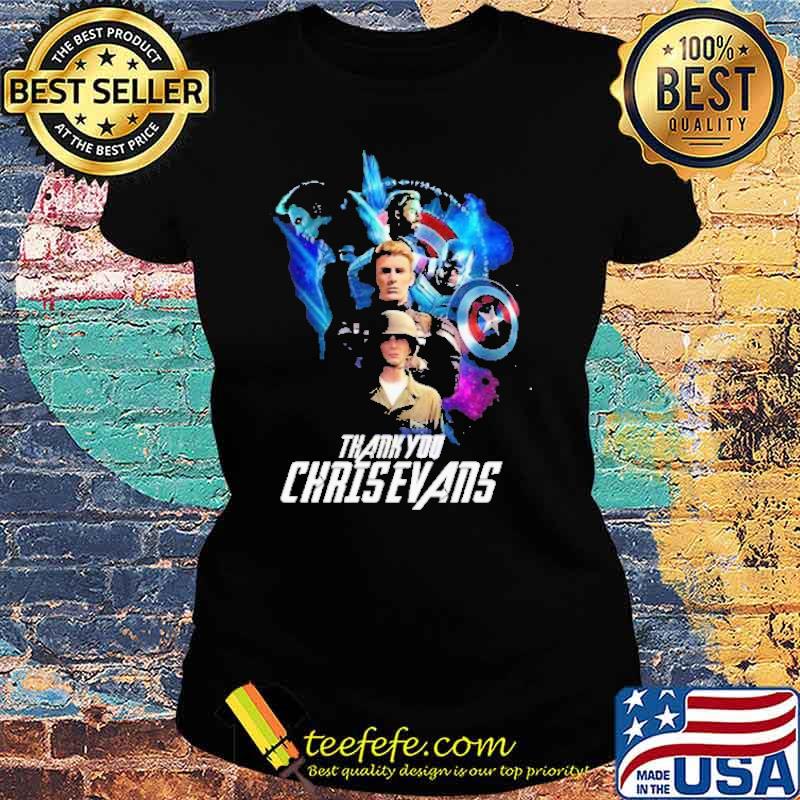 Thank You Chrisevans Caption American Shirt Ladies tee Thank You Chrisevans Caption American Shirt Ladies tee